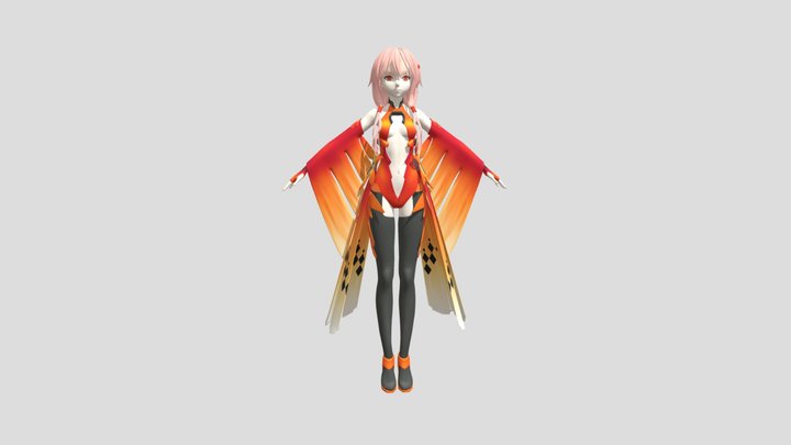 Yuzuriha Inori - Guilty Crown 3D Model