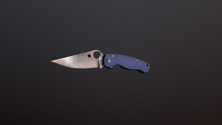 Spyderco Paramilitary 3D Model