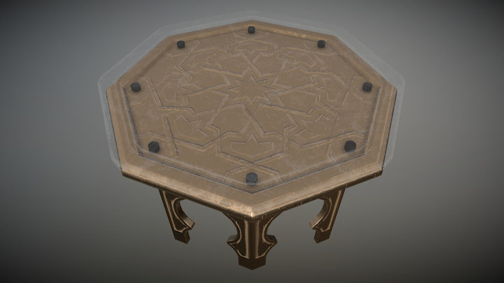End Table 3D Model