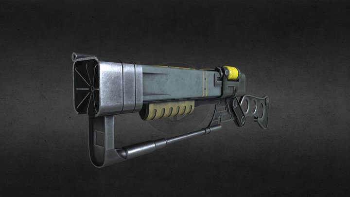 Falllout AER9 Laser Rifle 3D Model