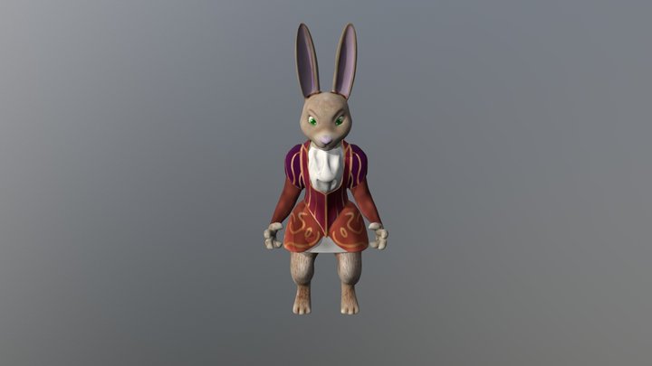 Amber From Armello(Lowpoly) 3D Model