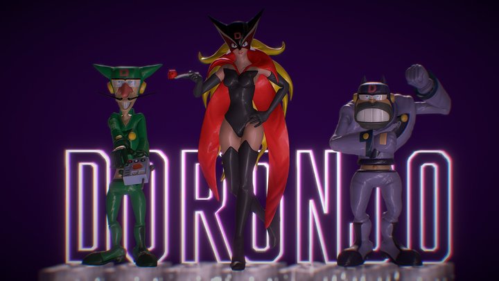 Doronjo from Yatterman / Tatsunoko vs. Capcom 3D Model