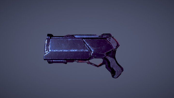 Sci-fi Gun 3D Model