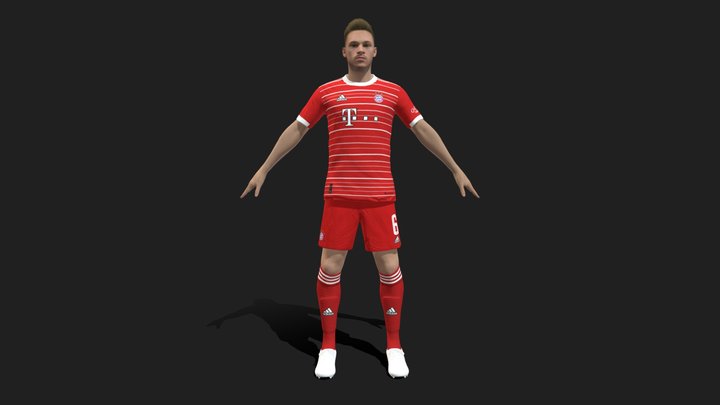 3D Rigged Joshua Kimmich Bayern Munich 2023 3D Model