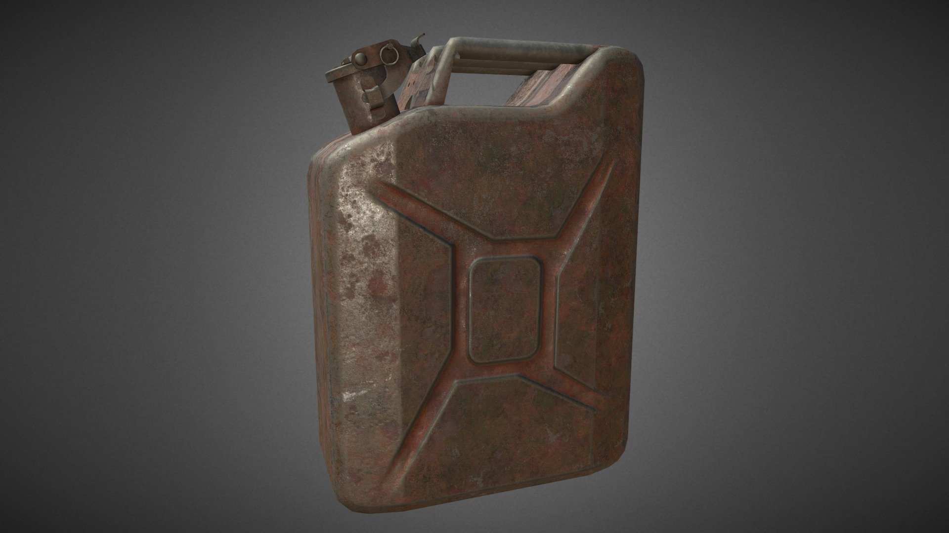 Old metal canister