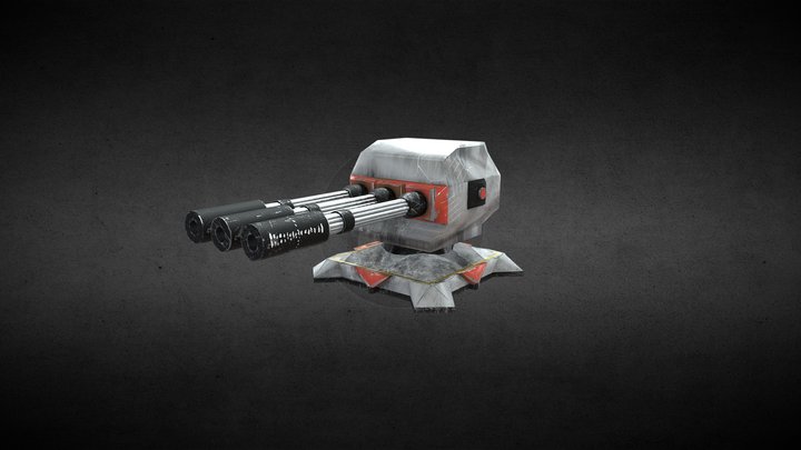 SCI-FI TURRET 3D Model