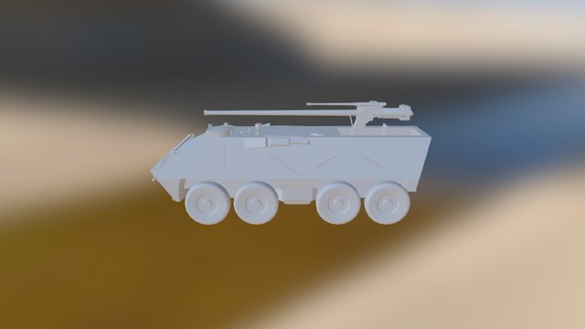 OT-64 w/ 100mm DATEL 3D Model