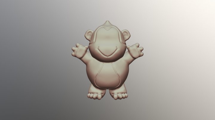 Monkey Sculpt 0819 19 3D Model