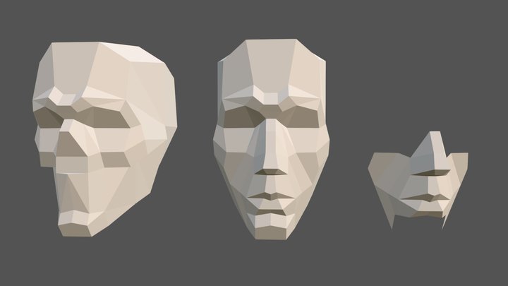 head skull plane 3D Model