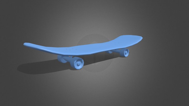 Skateboard model (untextured) 3D Model