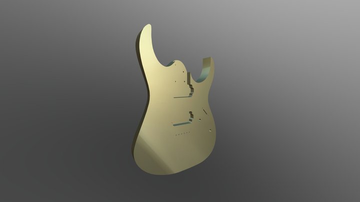 Guitar Body - Double Hum - Standard Bridge – Modello 3D gratuito STL