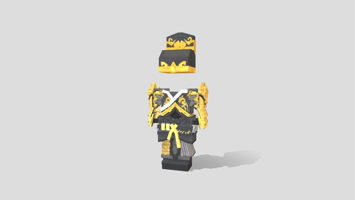 玄武黑金袍 3D Model