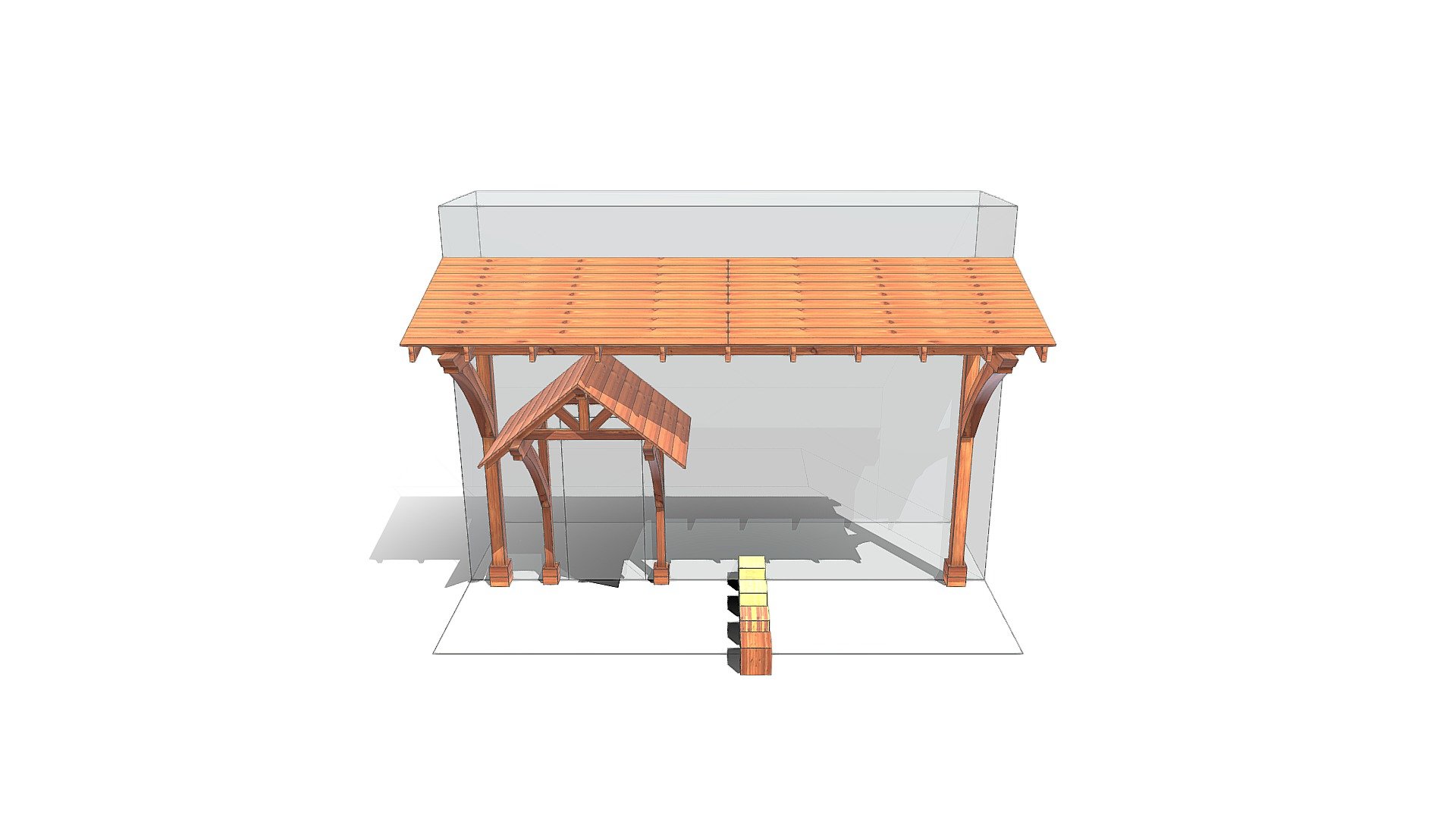 Custom Pavilion and Entryway - 3D model by Forever Redwood [5a15d81 ...