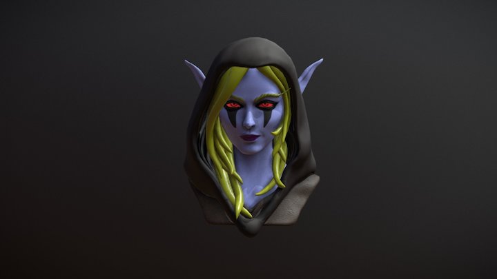 Sylvanas Bust 3D Model