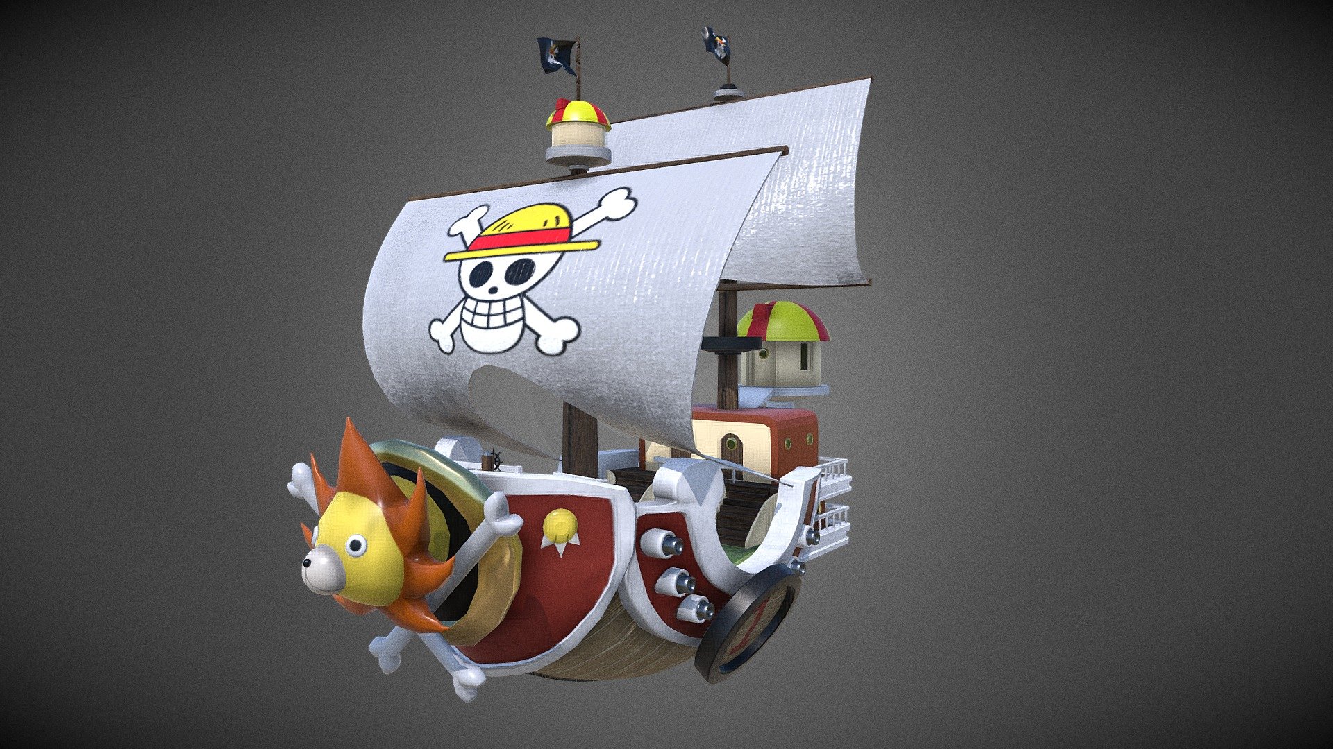 ArtStation - One Piece Going Merry Pirate Ship