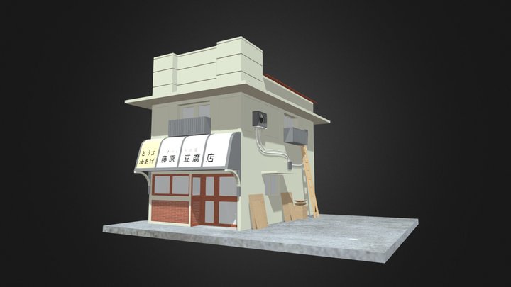 Initial D Tofu Shop 3D Model