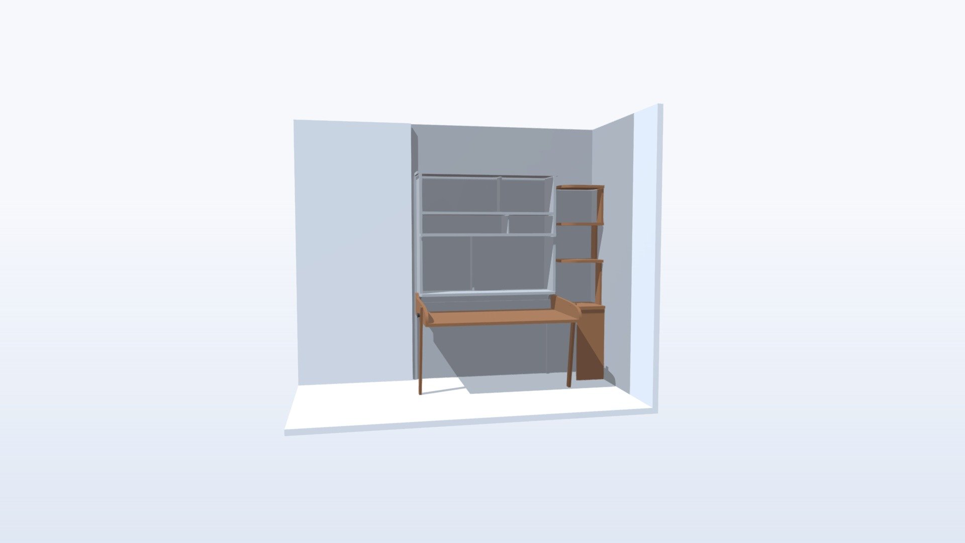 Modèle 3D - Bureau ouvert avec environnement — Sketchfab embed 3D viewer