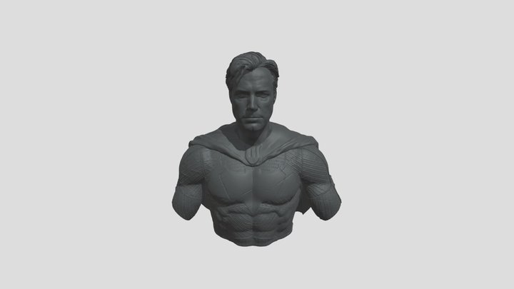 Affleck Batman Bust 3d print model 3D Model