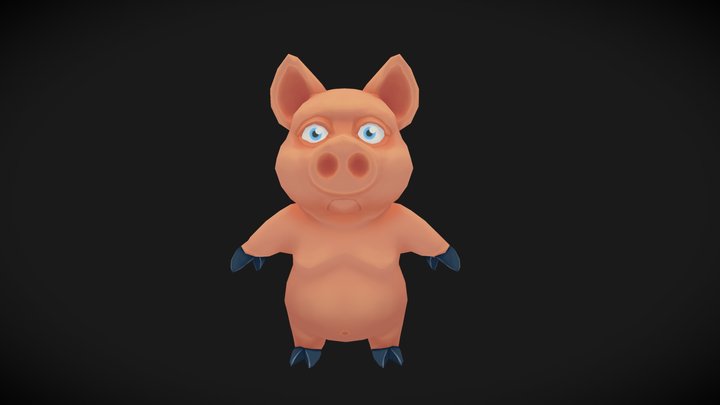 Little Pig 3D Model