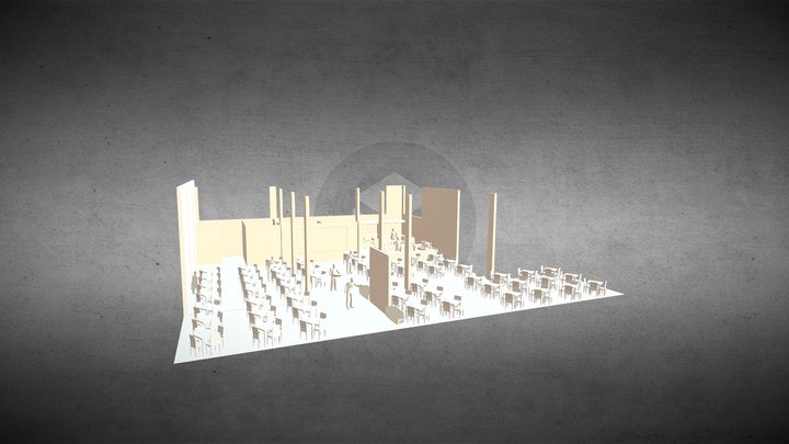 Restaurant & Cafe 3D Model
