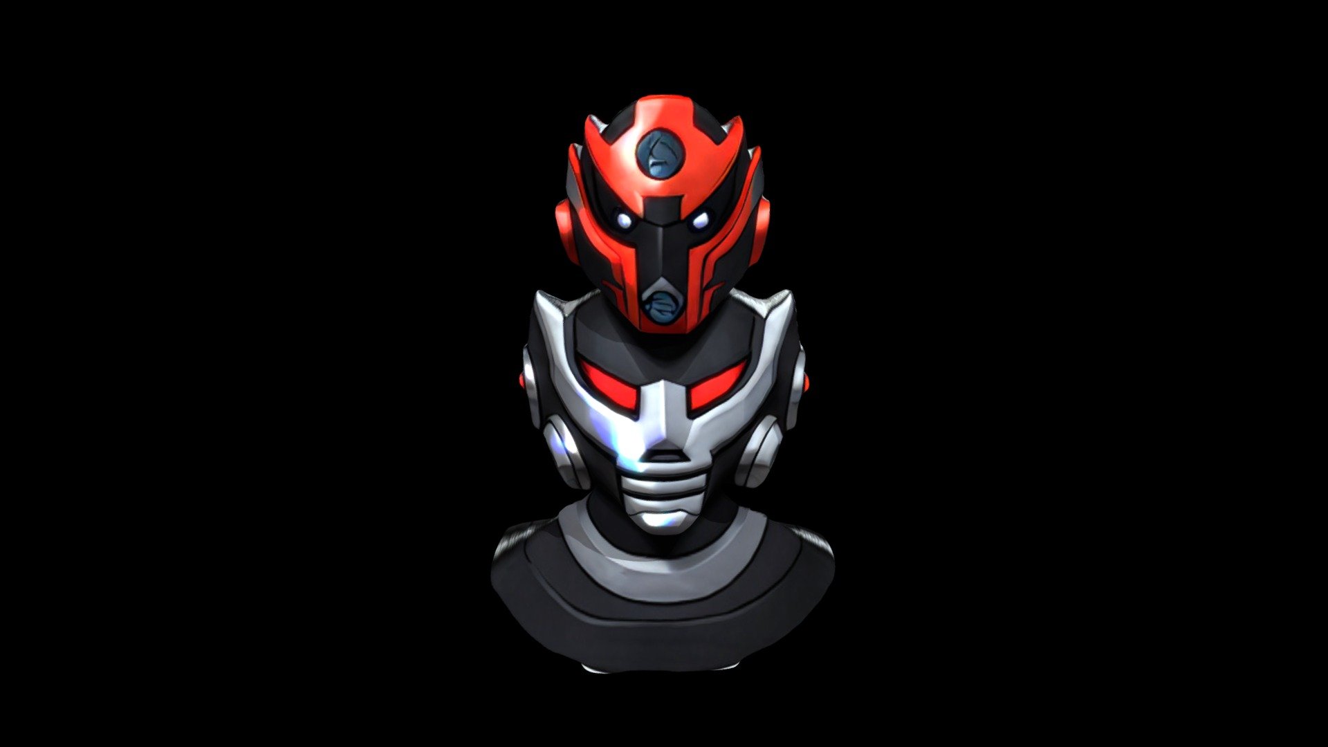 Helmet Mask Robot Cartoon 1519 - Download Free 3D model by klrxyz ...