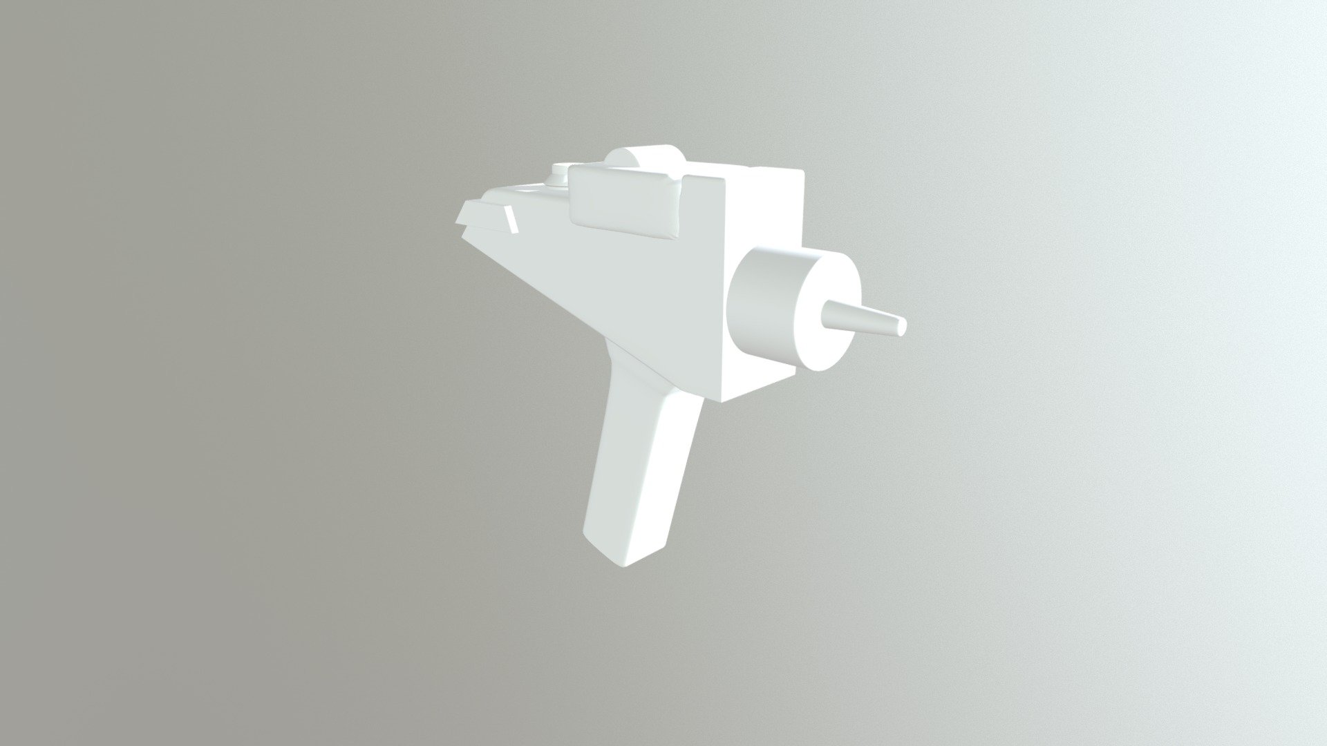 Star Treck Phaser High Poly (pre-retopology)