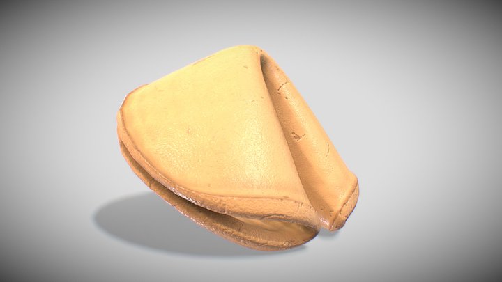 Fortune Cookie 3D Model