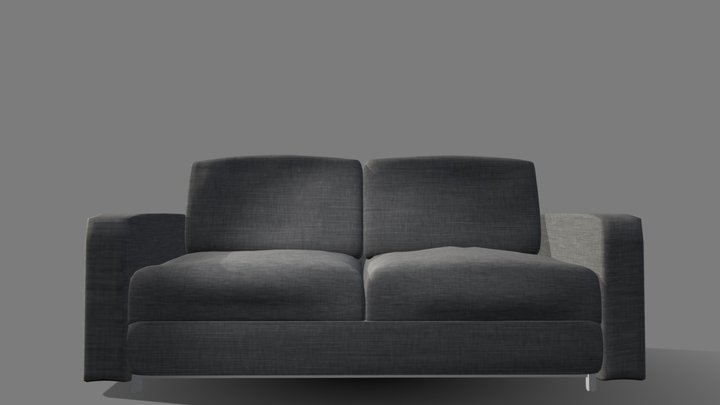 Modern Fabric Sofa - Low Poly / Game Ready