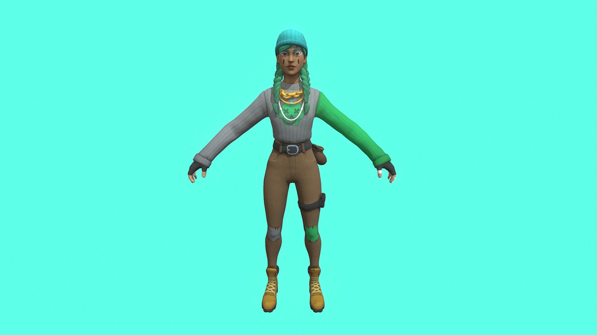 Fortnite Blue Aura Download Free 3d Model By Slothz [5a1ef58] Sketchfab