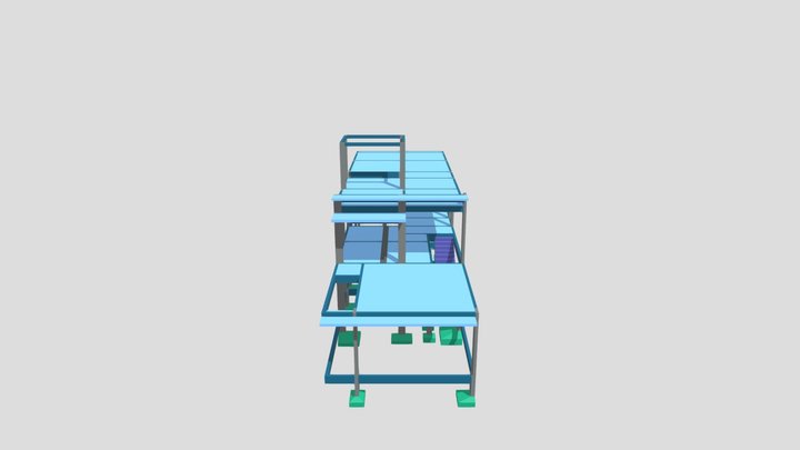 Projeto Estrutural - Edificação Residencial 3D Model