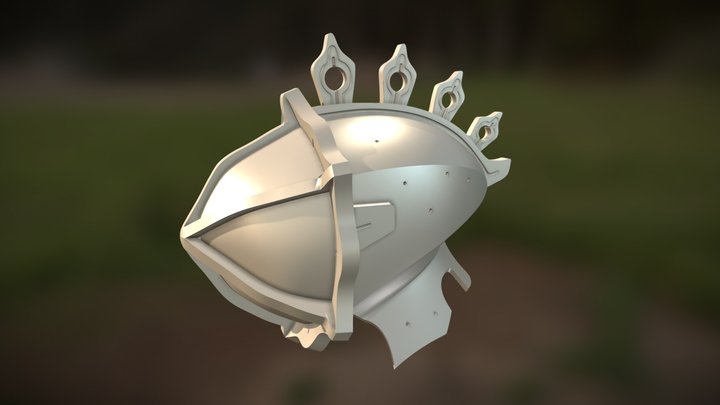 Vah Rudania Divine Helm 3D Model