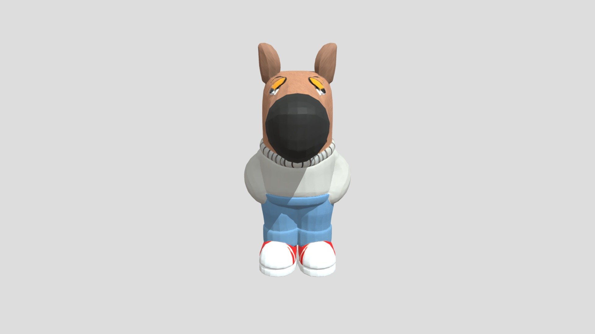 cartoon character dog in sweater - 3D model by Iguard.Rogori [5a1ffc0 ...