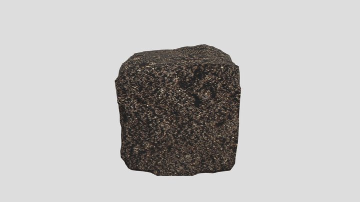 Realistic Minecraft Dirt Block 3D Model