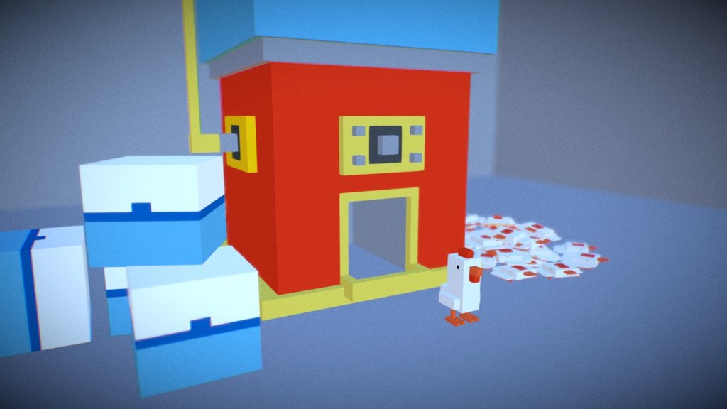 Crossy Road - Crossy Pain - Test Scene 01 - Download Free 3D model by Edoardo Galati ...