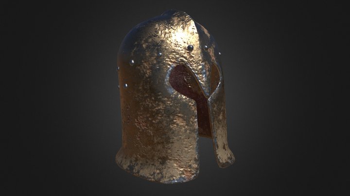medieval helmet 3D Model