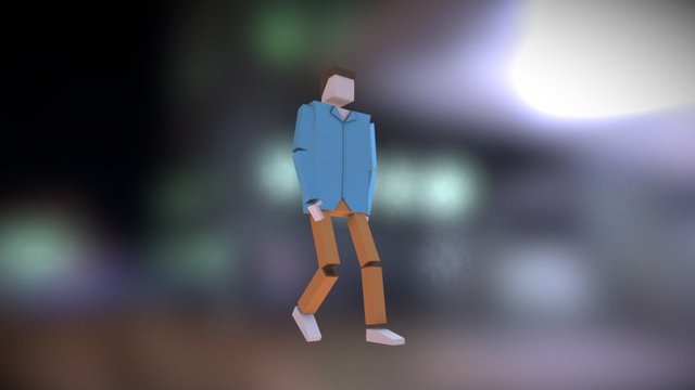 Cubic Dude 3D Model