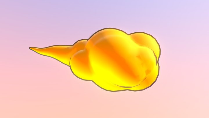 Nimbus Cloud - Low Poly Stylized Game Ready 3D Model