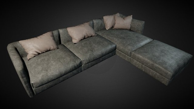 Sofa09 V02 3D Model