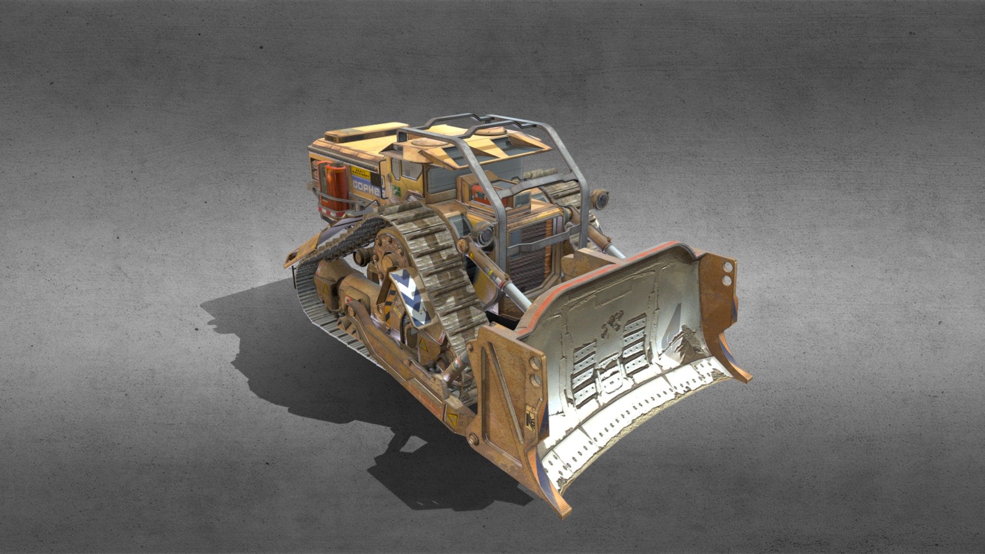 Bulldozer - 3D Model By Deklox [5a24a03] - Sketchfab