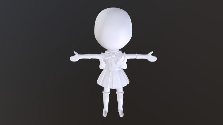 Magical Girl (Unposed) 3D Model