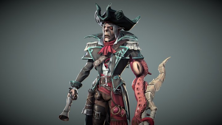 Pirate Character - Stylized Creation Final 3D Model