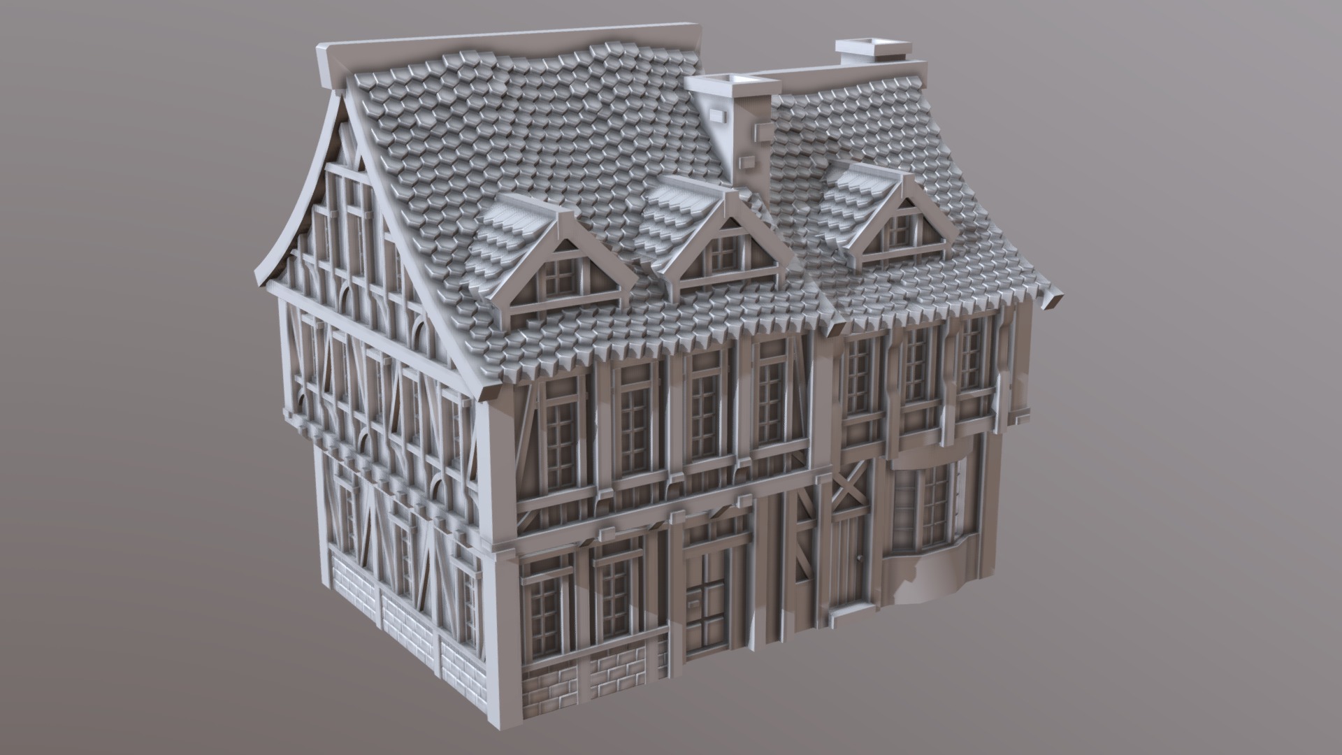 Tudor building 01 - 3D model by thelazyforger [5a25232] - Sketchfab