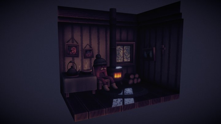 Gondola Lit 3D Model