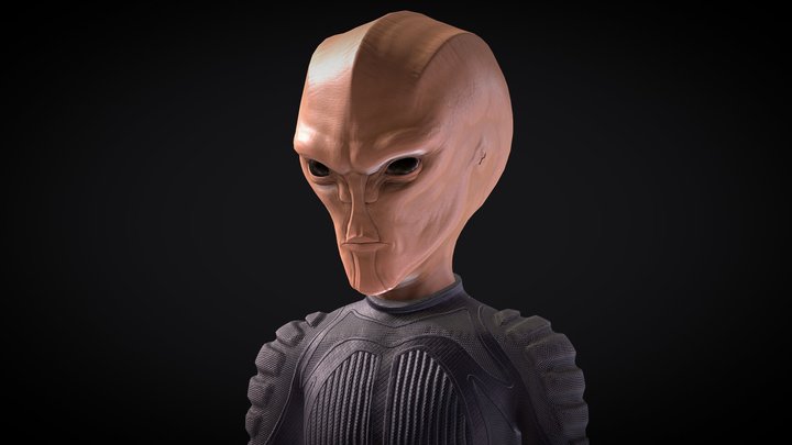 Humanoid Alien (4K Animated) 3D Model