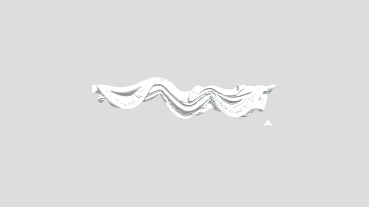 Golden Cascade 3D Model
