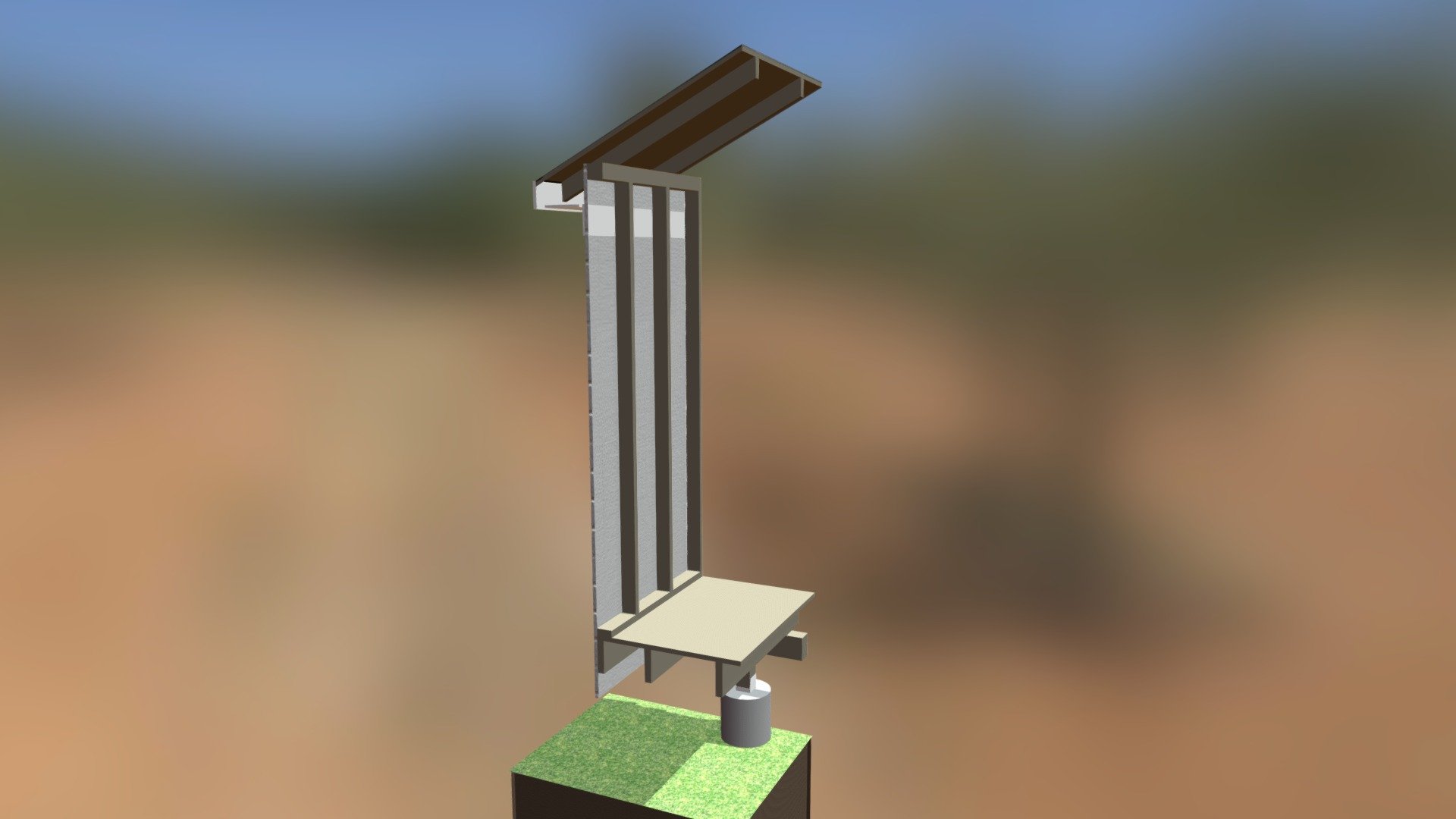 RAISED STORAGE SHED - WALL SECTION