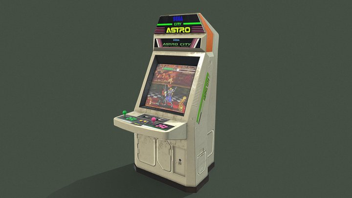 Sega Astro Classic Arcade 3D Model