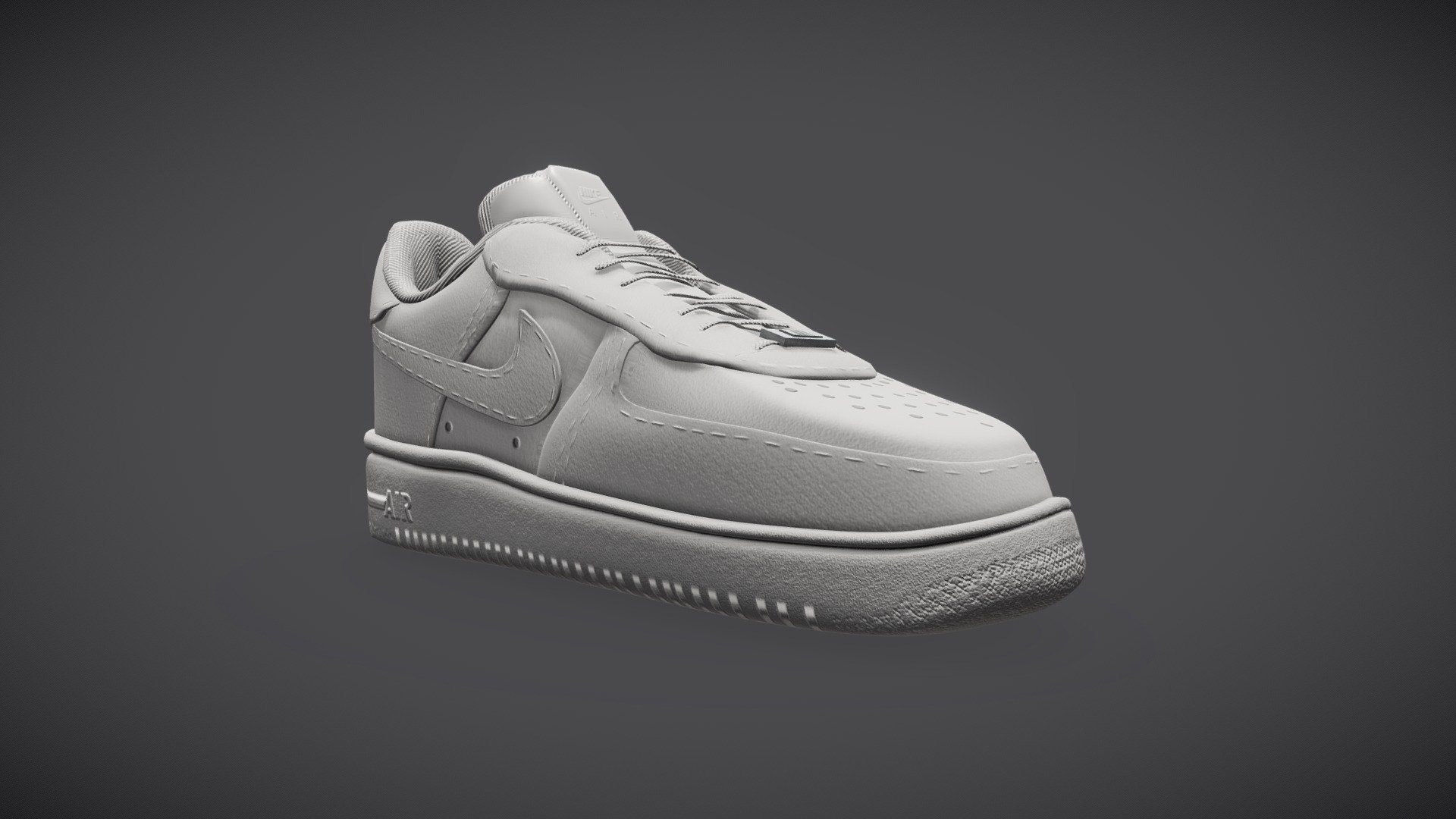 Nike Air Force 1 - 3D model by aleerussi [5a28c94] - Sketchfab