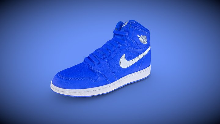 Nike Air Jordan Blue 3D Model
