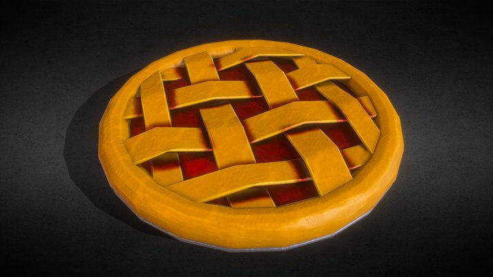 Stylized pie 3D Model